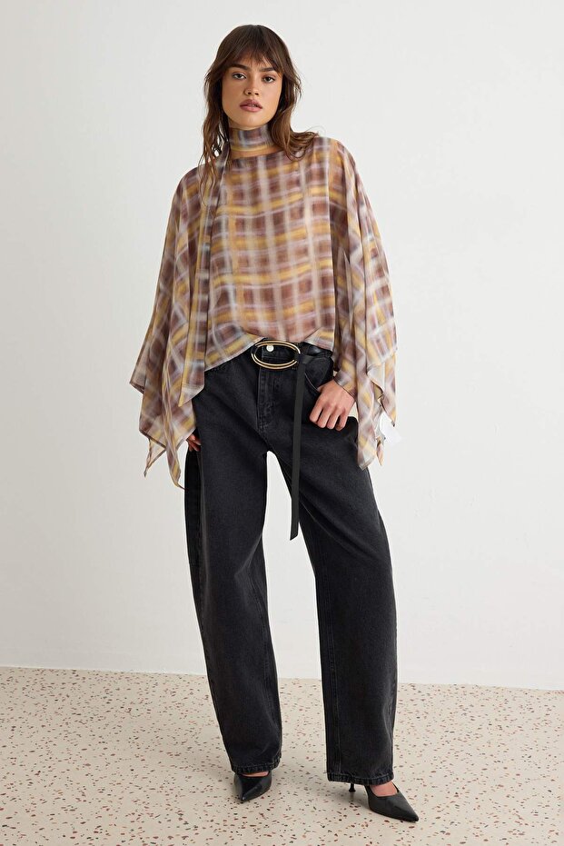 Khaki-Multicolor Blouse Twoaw27Bz00333