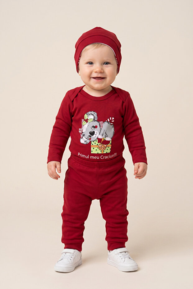 Unisex Christmas Suit with Deer Print