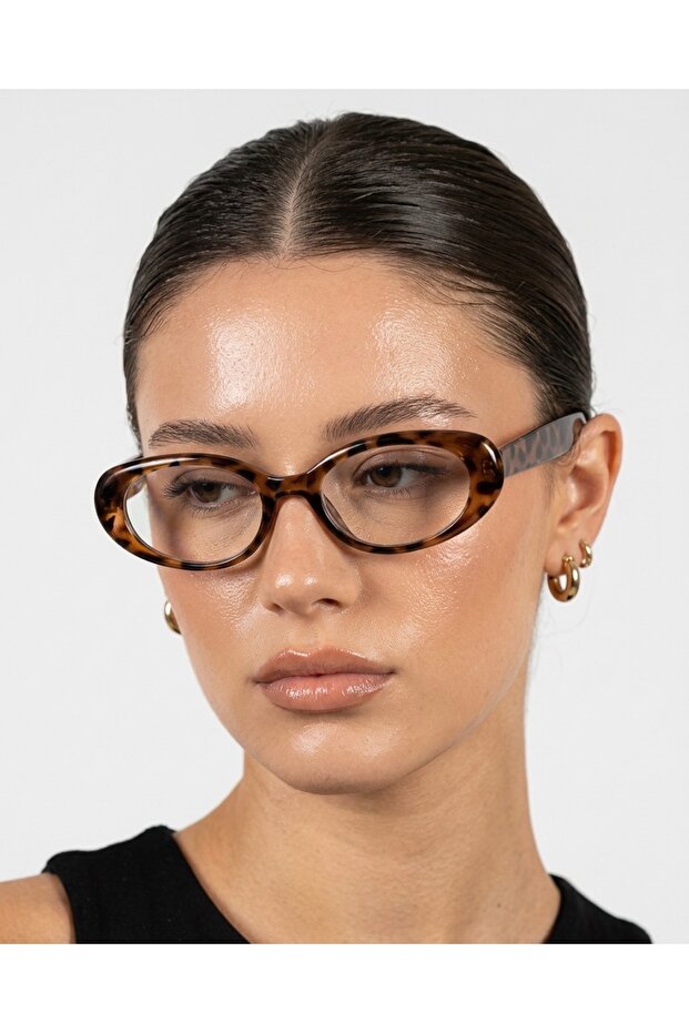 Leopard Cat Eye Retro Model Popular Blue Light Protection Glasses