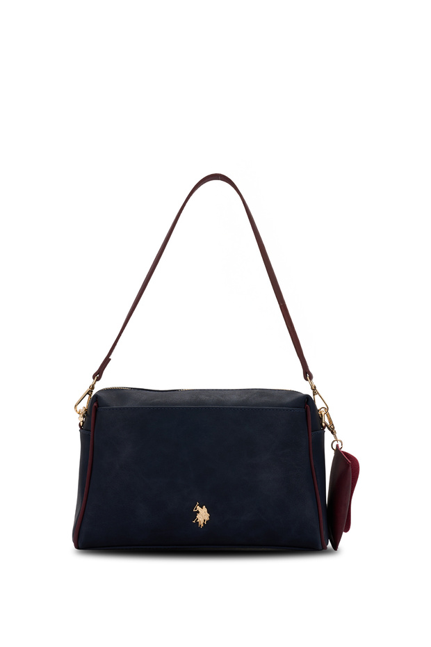 Navy Blue-Claret Red Women's Shoulder Bag Us26619