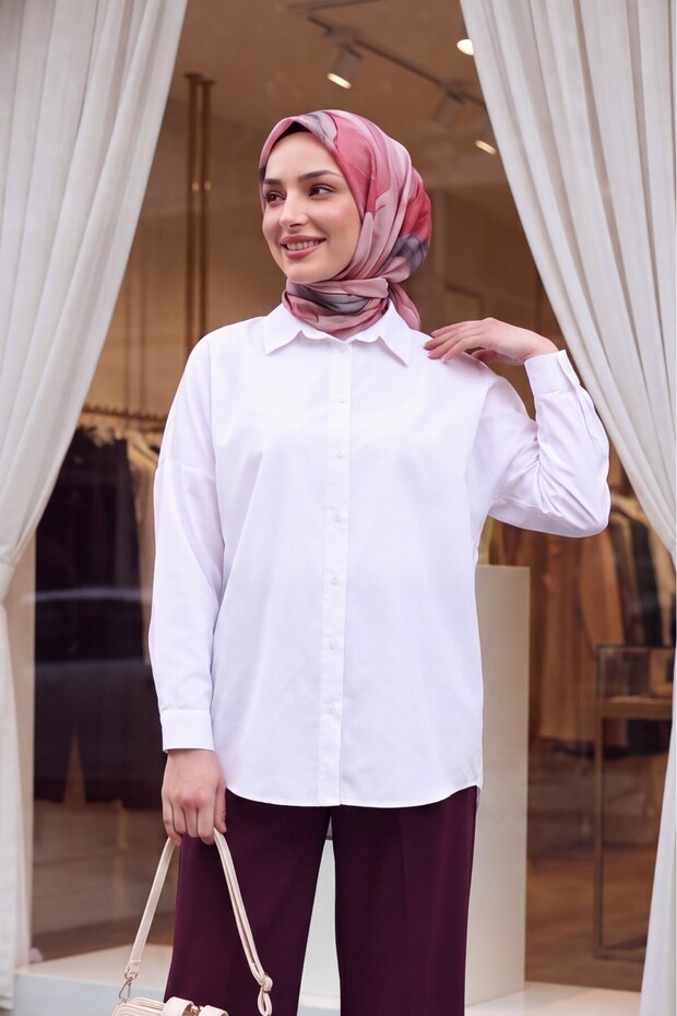 Buttoned Shirt -White