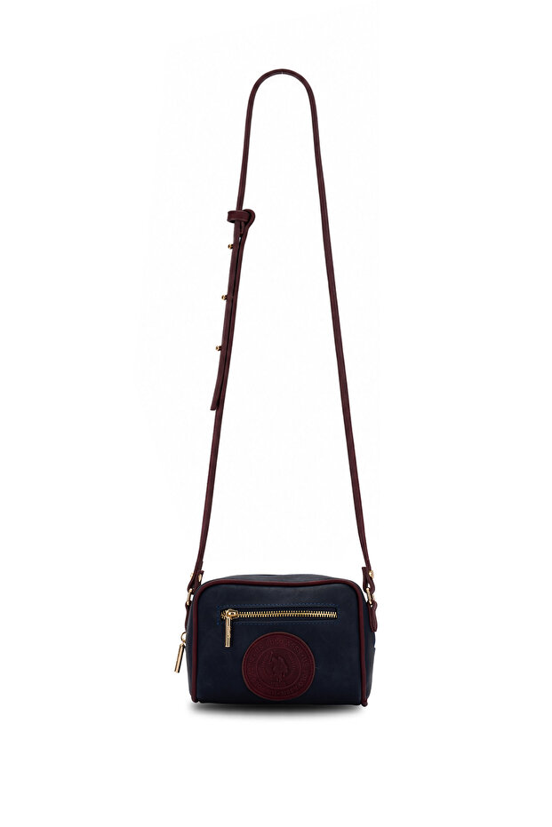 Navy Blue-Claret Red Women's Messenger Bag Us26633