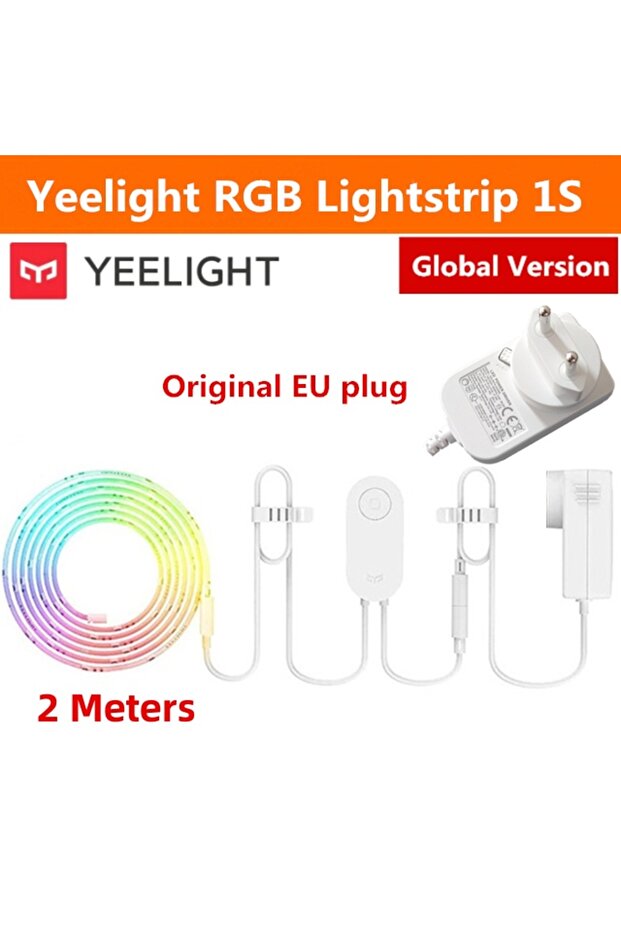 EU Striplight 2M Global version Yeelight LED Smart Strip 1S RGB Colorful 2 Meter Long WiFi Light Str