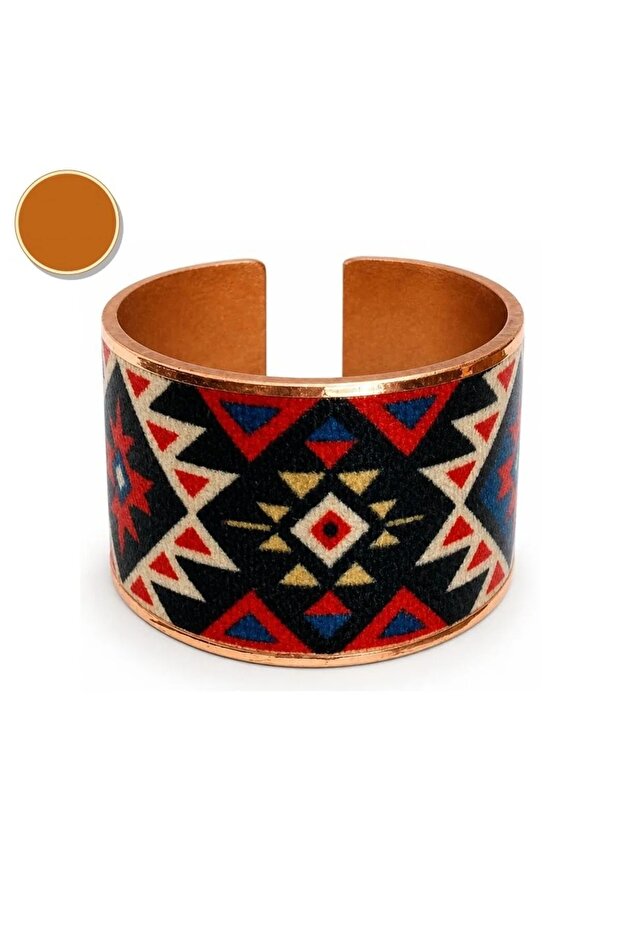 Copper black ivy thick copper ring, adjustable