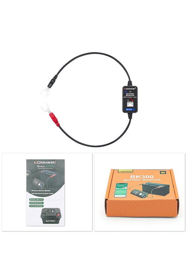 KONNWEI BK300 KONNWEI BK300 Bluetooth Car Battery Monitor Tester 6V/12V/24V Battery Charging Monitor
