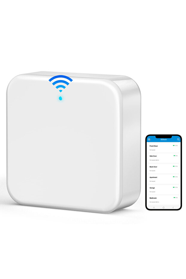 Wireless Gateway TTLOCK G2 WiFi Gateway Hub Compatible with TTLock Smart Door Lock APP Remote Contro