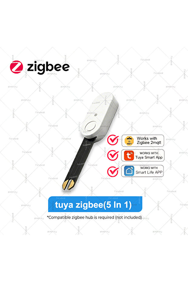 Tuya Zigbee(5In1) Zigbee Soil Moisture Detector Sunlight Fertility Temperature Humidity Meter Smart