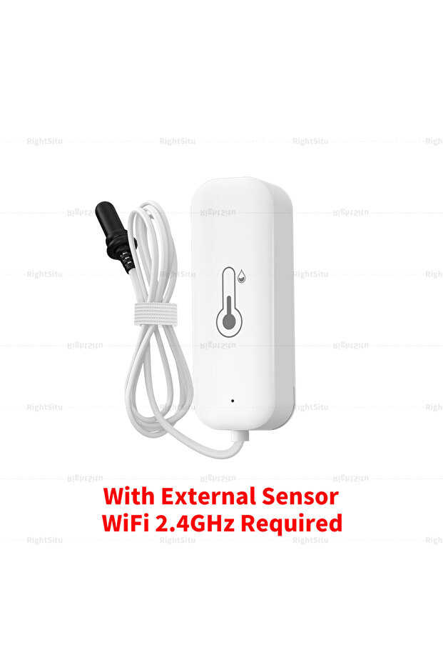 WiFi Version Tuya WiFi Temperature Humidity Sensor With External Probe (optional) for Smart Home Hyg