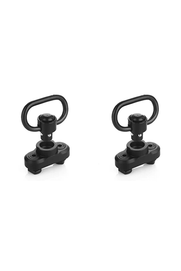 2 pcs QD M-LOK Sling Swivel Adapter Rail Mount SLING Buckle Metal Strap Loop Strap Rail Mount Steel
