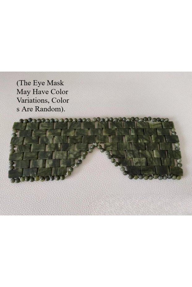 Dark Green Color New Jade Eye Mask Sleep Massager Mask Alleviate Puffiness Sleeping Eye Mask Relieve