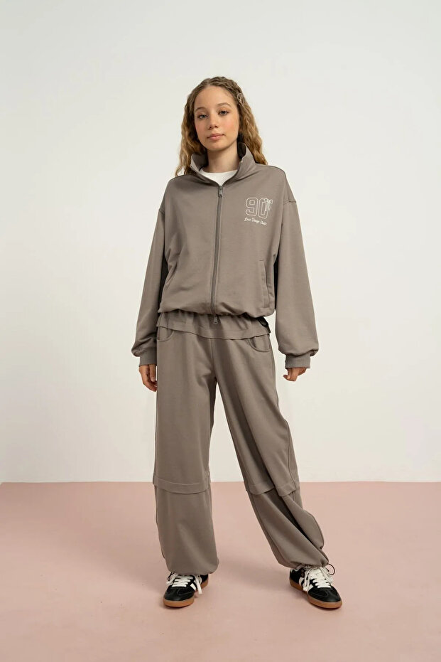 9-15 Years Stevle Mode Girl's Suit-Space Gray