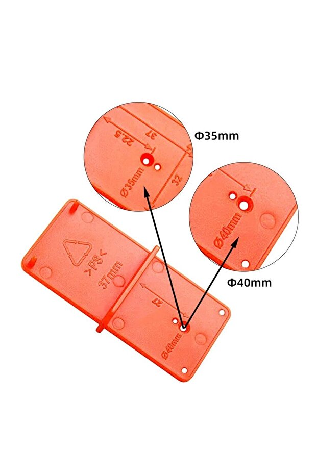 35mm and 40mm Hinge Hole Drilling Guide Positioning Mark Template 26/35/40mm Hing Installation Jig D