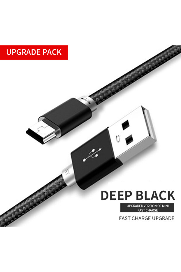 2m black NNBILI Mini USB Cable USB To USB Fast Data Charger Cable For MP3 MP4 Player Car DVR GPS Dig