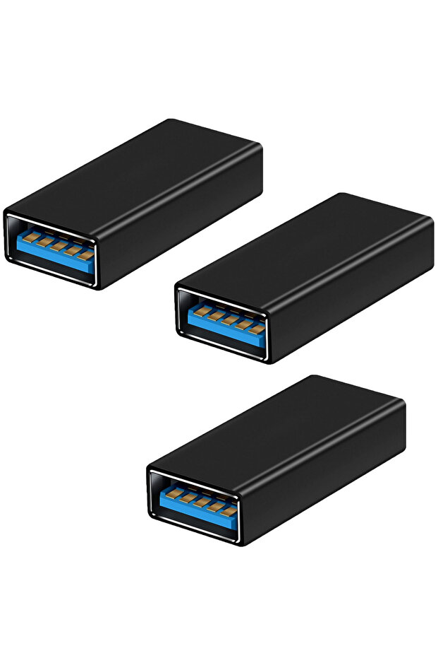 3pcs 1/2/3pcs USB 3.0 Female to USB3.0 Female Adapter,USB3.0 Jack to Jack Charging Data Connector Ex