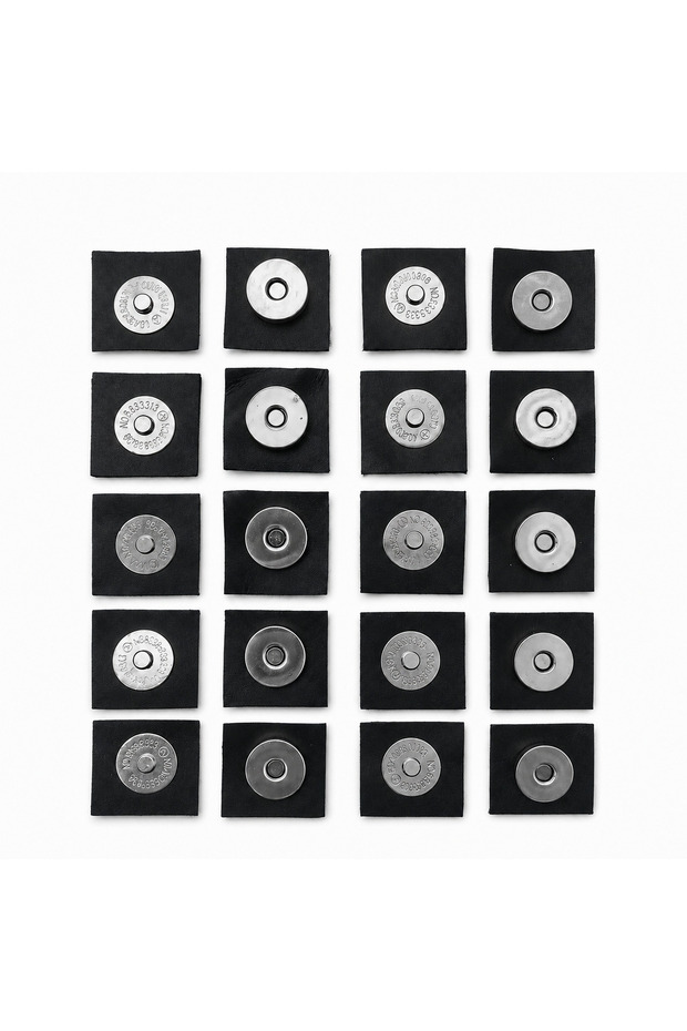 Magnetic Snap Fasteners Can Be Sewn on or Attached 10 Pairs – Bag Accessory
