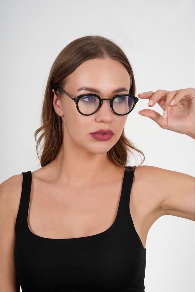 264 Green 58 Olivier Philippe Blue Light Protective Glasses