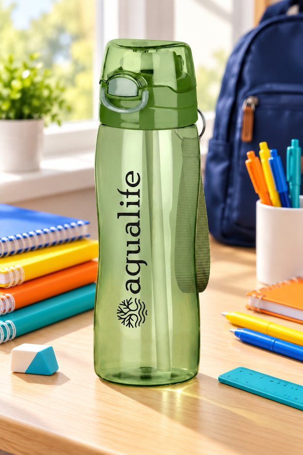 Drinking Bottle Bpa-Free Leak-Proof Lid Daily and Sports Use Water Bottle 750ml