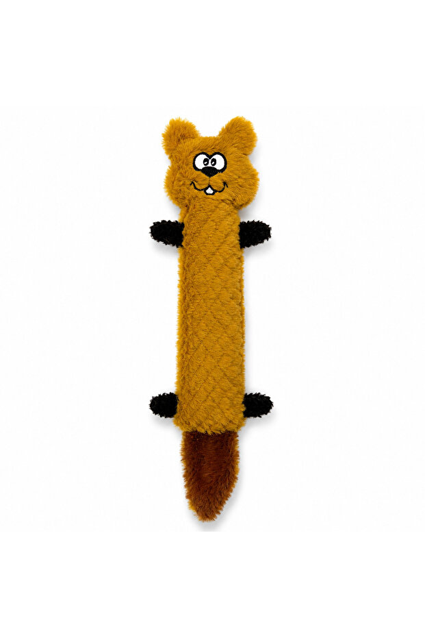 Squirrel Chattering Plush Dog Toy - Dog Toy with Squirrel Figure