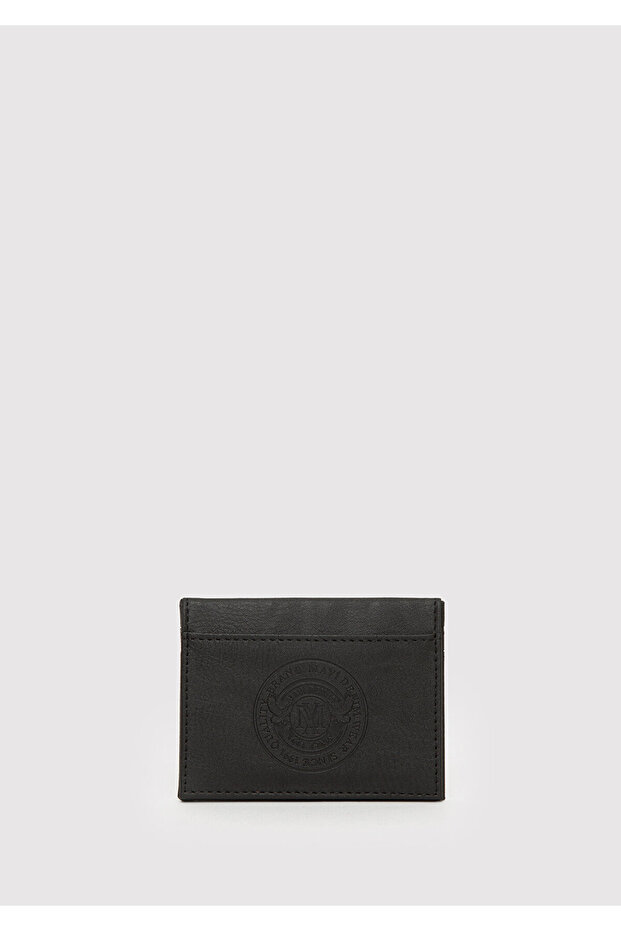 Faux Leather Wallet Sports Wallet Black