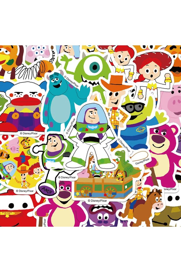 30pcs 10/30/50pcs Kawaii Disney Cartoon Toy Story Stickers Funny Anime Graffiti Sticker Stationery P