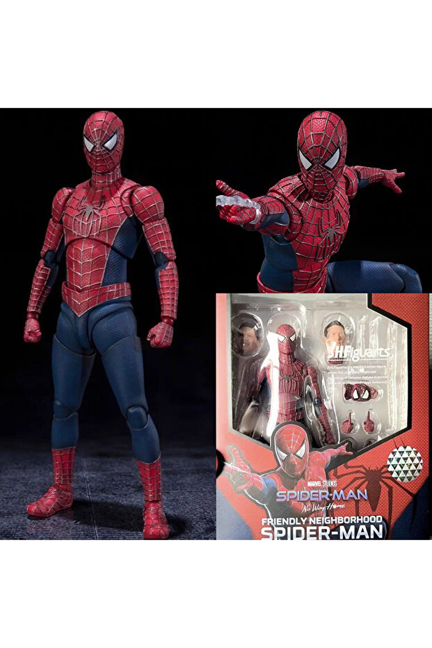 E Ct Spider-Man S.H.F Classic Tobey Maguire Spiderman Shf Anime Action Figures Statue Figurine Model