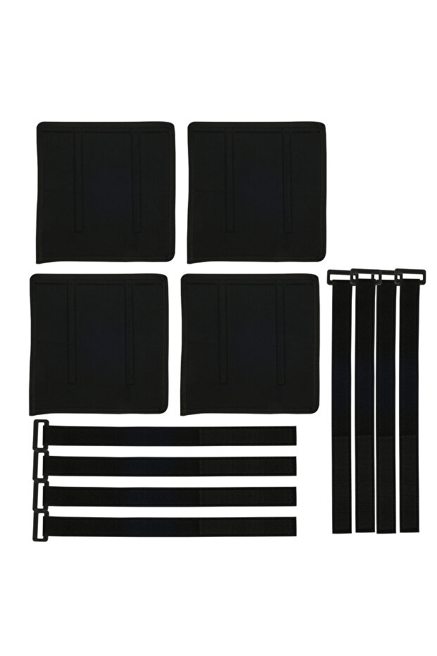 25x25cm 4PCS 4Pcs Bunk Bed Ladder Pad Anti-Slip Bunk Bed Ladder Cover with 8 Adjustable Hook and Loo