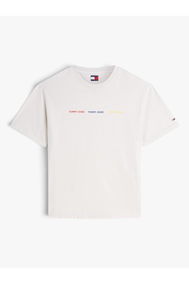 Tjm Reg Tj Repeat Ss Tee Men's White T-Shirt - Dm0Dm23180