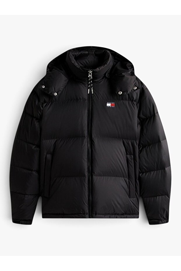 Men's Brand Logo Recycled Ripstop Nylon Stand Collar Storm Cuffed Jacket