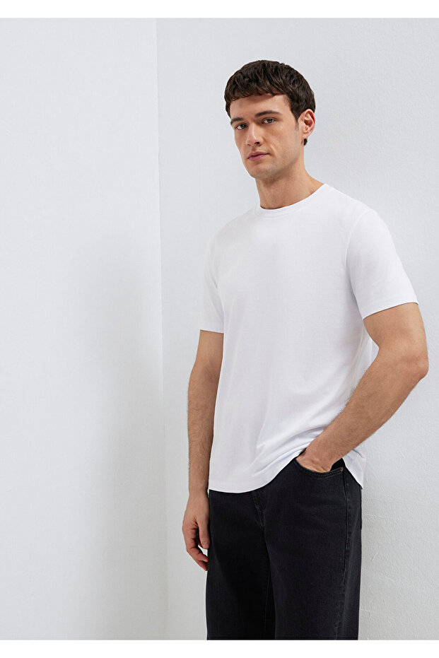 Organic Cotton White T-Shirt Regular Fit / Regular Fit 066483 -620