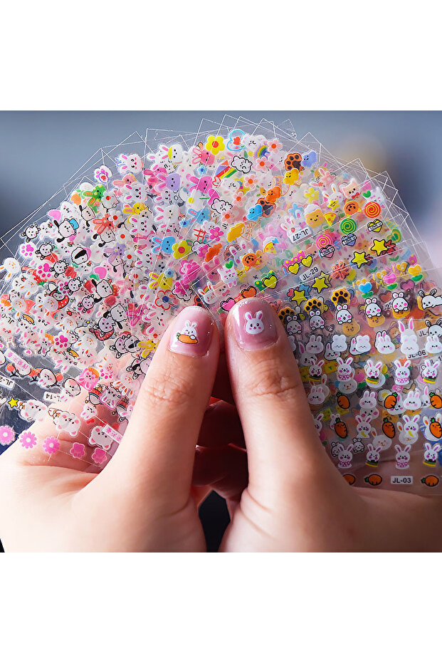 20 random patterns Nail Stickers Odorless Luminous Cartoon DIY Glow-In-The-Dark Nail Stickers Nail A