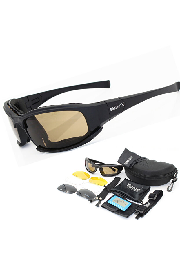 x7 Daisy X7 Glasses Men Military Polarized Sunglasses Bullet-Proof AirSoft Shooting Gafas Smoke Lens