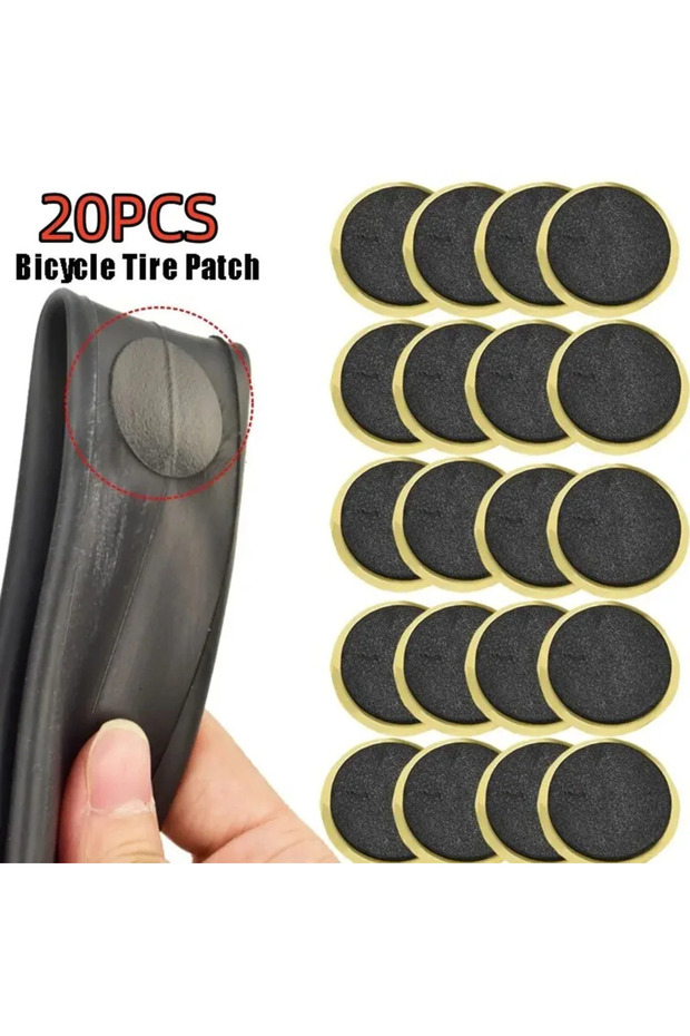 20pcs 30/20/10PCS Glue-free Bicycle Tire Patches - Quick Self-Adhesive Repair for Tyre Protection