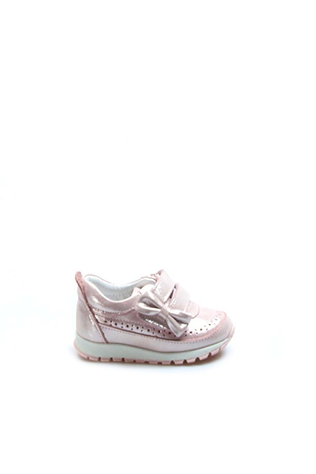 Genuine Leather Powder Glitter Girls' Sneaker Shoes 837Ia03