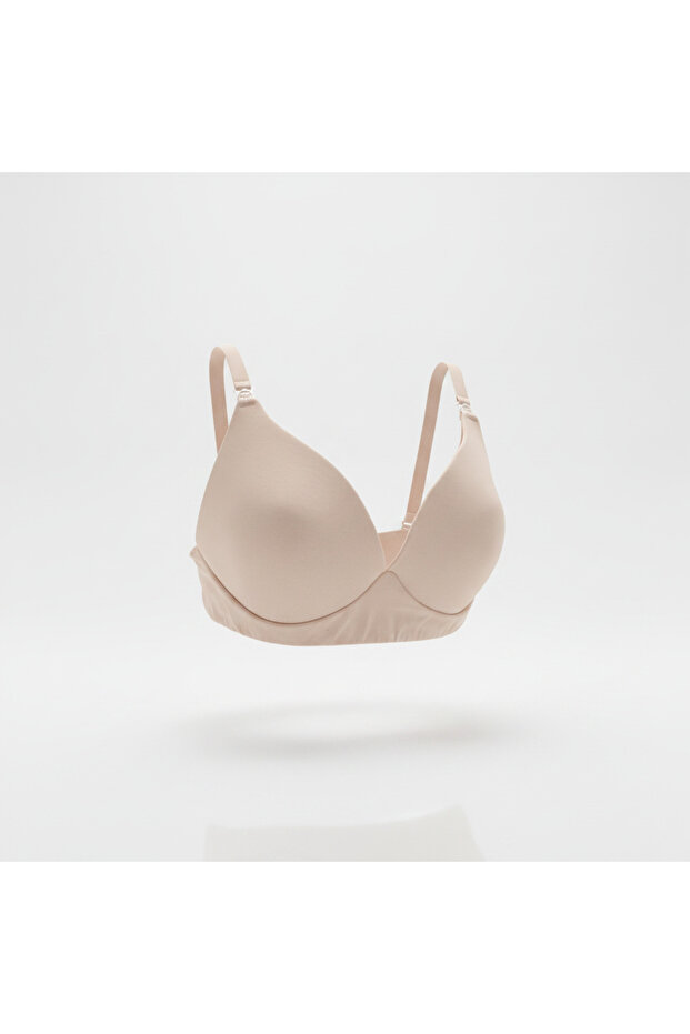 Women's Full Cotton Non-Wired Skin Color Nursing Bra Bb2076