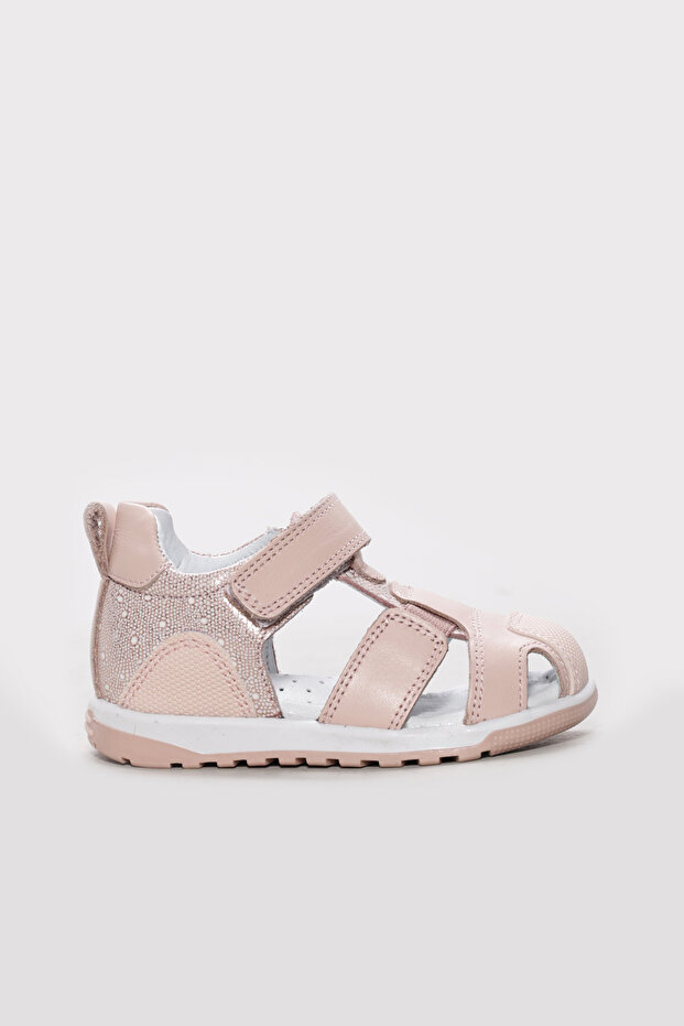 Genuine Leather Powder Girls' Classic Sandals 612Ba1037