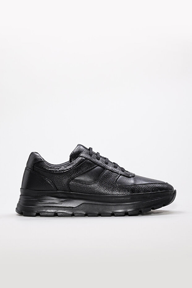 Genuine Leather Black Men's Casual Shoes 214Kma5028