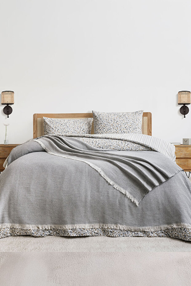 Julia Cotton Double Pique Gray