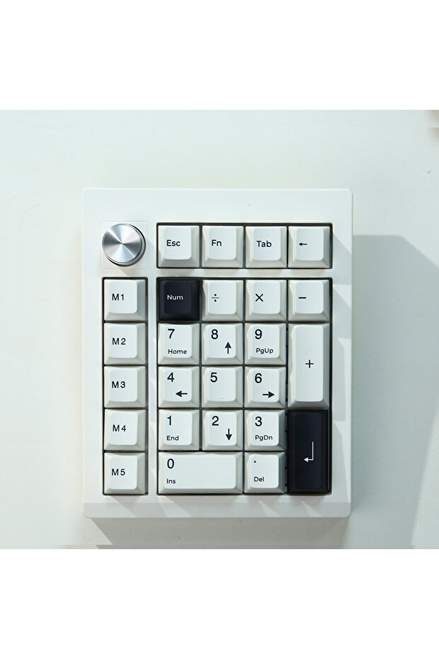 WHITE ZUOYA GMK26 QMK/VIA Gasket Number Pad Bluetooth 5.0/2.4ghz/Wired Hot Swappable Numpad Program