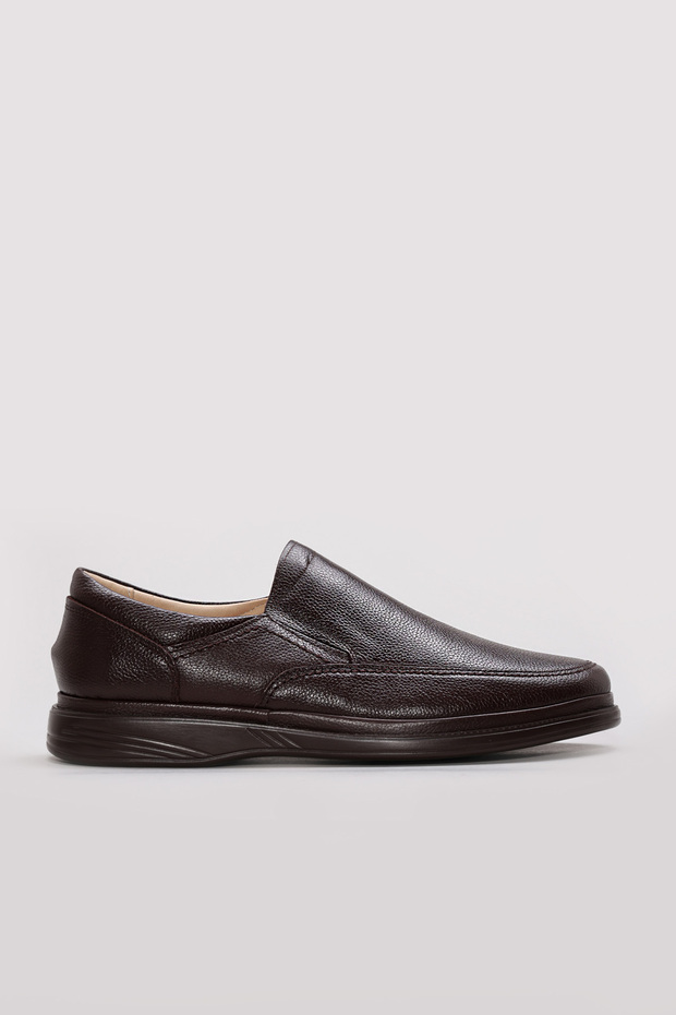 Genuine Leather Brown Men's Casual Shoes 815MBA1301
