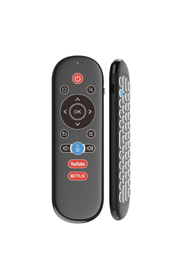 English-Backlit W1 PLUS Air Mouse Remote Control 2.4G RF Wireless Mini Keyboard Smart Gyroscope Keyb