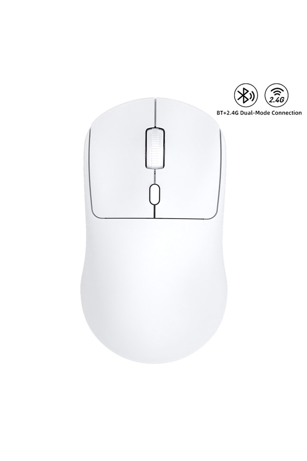 WHITE Wireless 2.4G USB Bluetooth Lightweight 1600 DPI Mouse Ergonomics Mute Silent Gaming Mice for