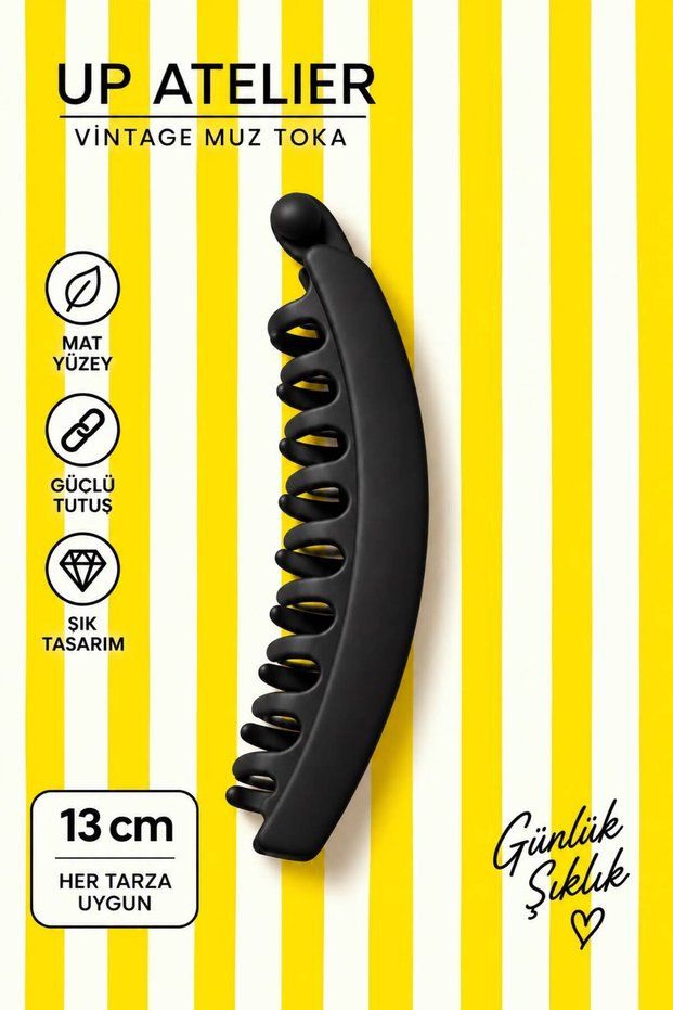 Vintage Matte Banana Buckle 13cm