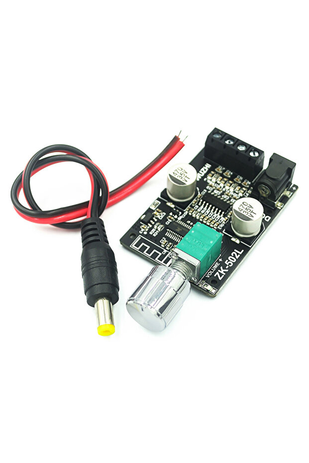 single ZK-502L MINI Bluetooth 5.0 DC 5-24V Wireless Audio Digital Power amplifier Stereo board 50Wx2