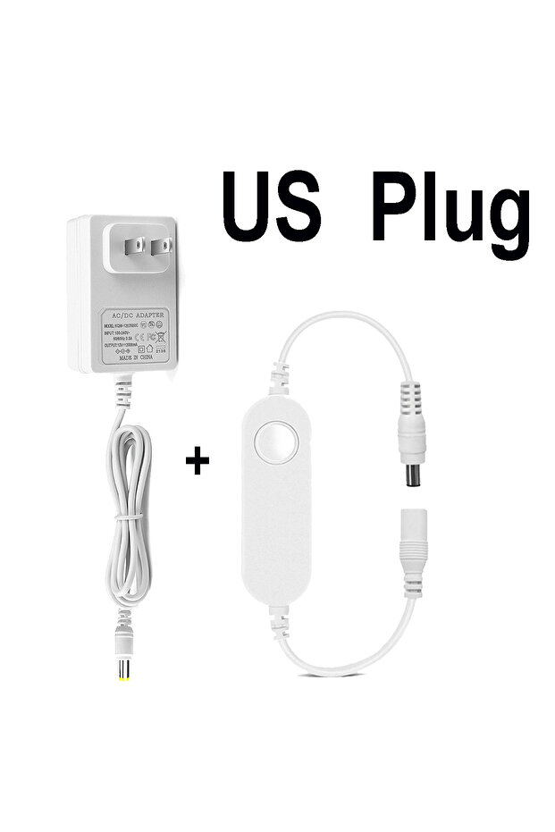 2A 12V قابس أمريكي محول طاقة إضاءة 12V 24V DC 2A 3A قابس أوروبي/أمريكي مع Tuya Smart Life