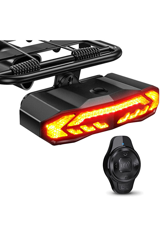 Type B with stand Rockbye Bicycle Turn Signals Light Rechargeable Bike Tail Light Wireless Anti-thef