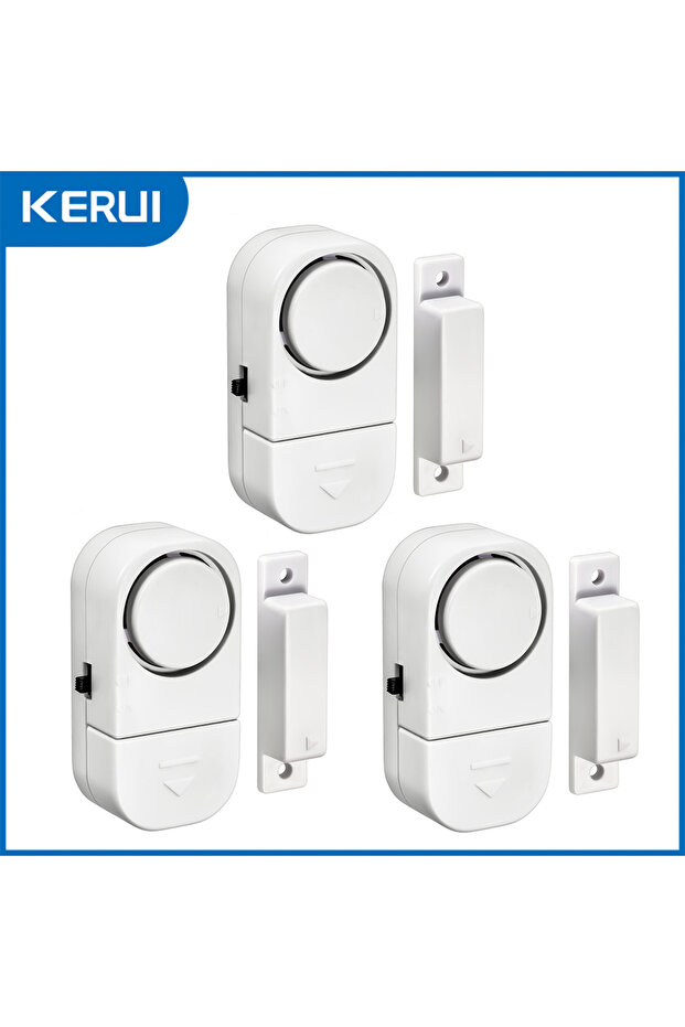 KERUI 3pcs KERUI Door Window Sensor Independent Opening Magnetic Door Sensor 90db Wireless Security