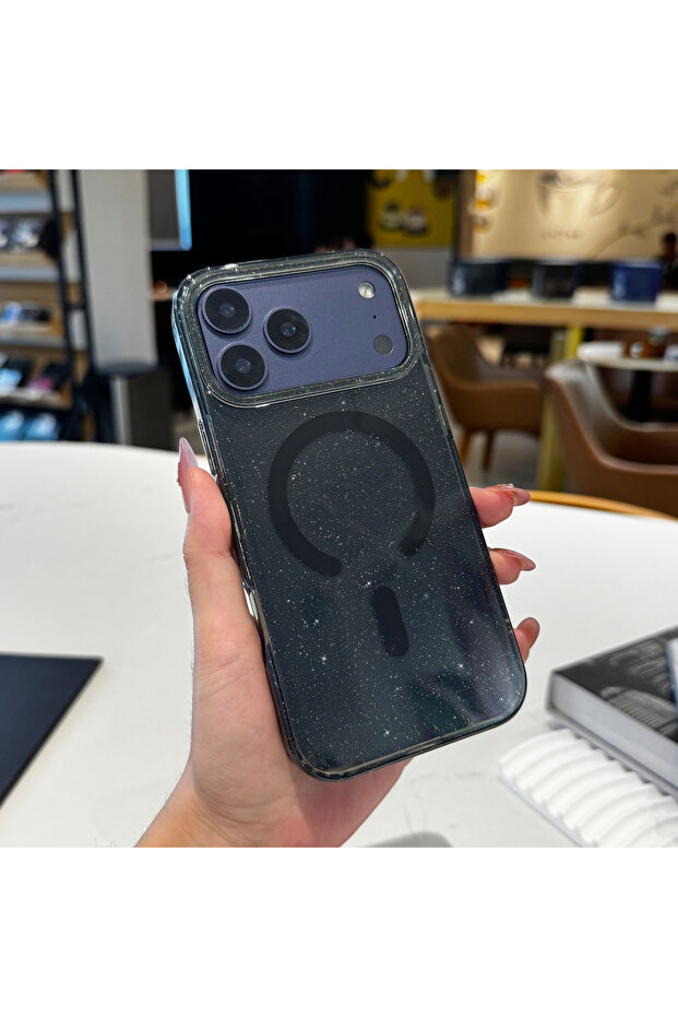 iPhone17 Pro Max TSSFTH-CX Luxury Bling Sparkling Starry Sky Pattern for iPhone 17 Flash Transparent