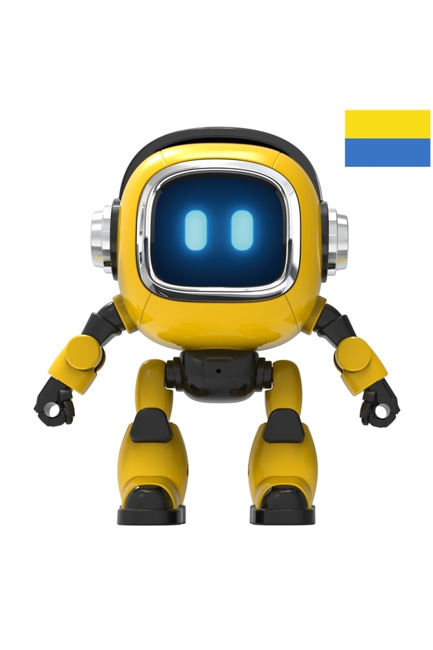 Yellow Deepseek Russian AI Conversation Robot - Kids Voice Interactive Educational Tabletop Toy
