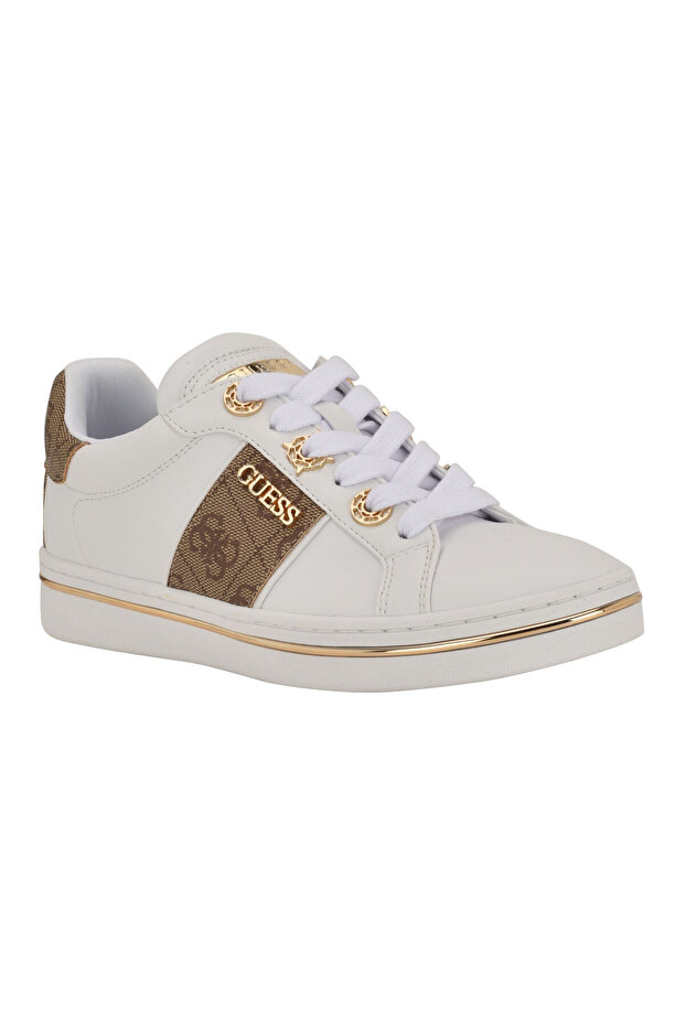 Stew Lace Up Low Profile Logo Detailed Sneaker
