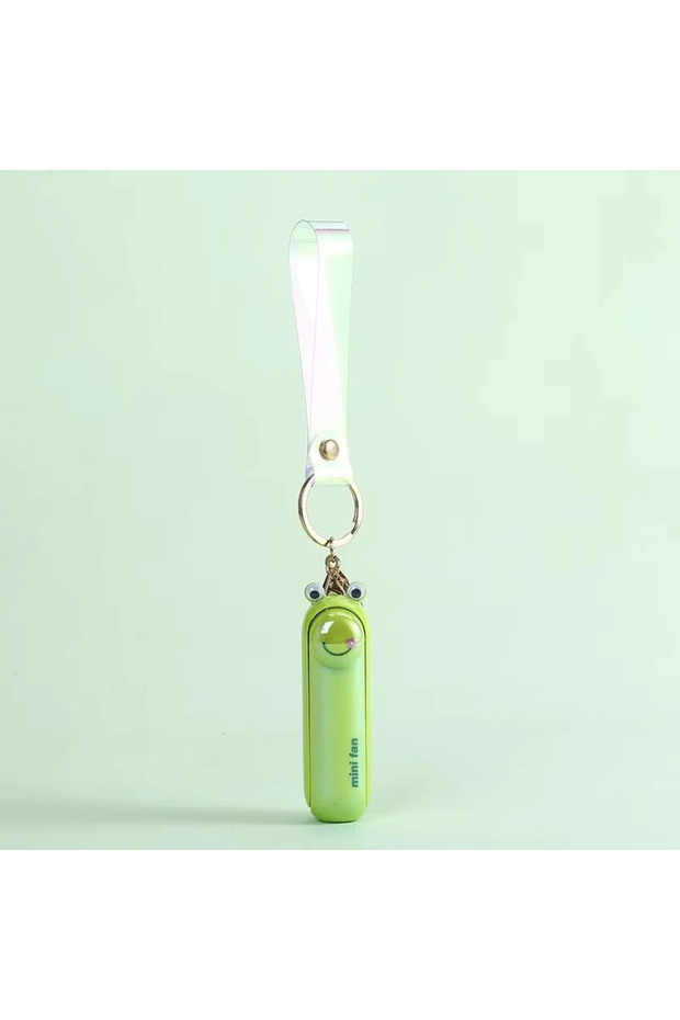Green Cute Mini Fan Portable Hand Fold Bedside Office USB Charge Battery Table Desk Cooling USB Cool